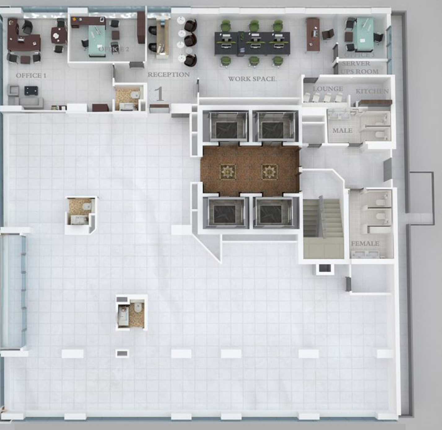 Option 1 (Office 1)