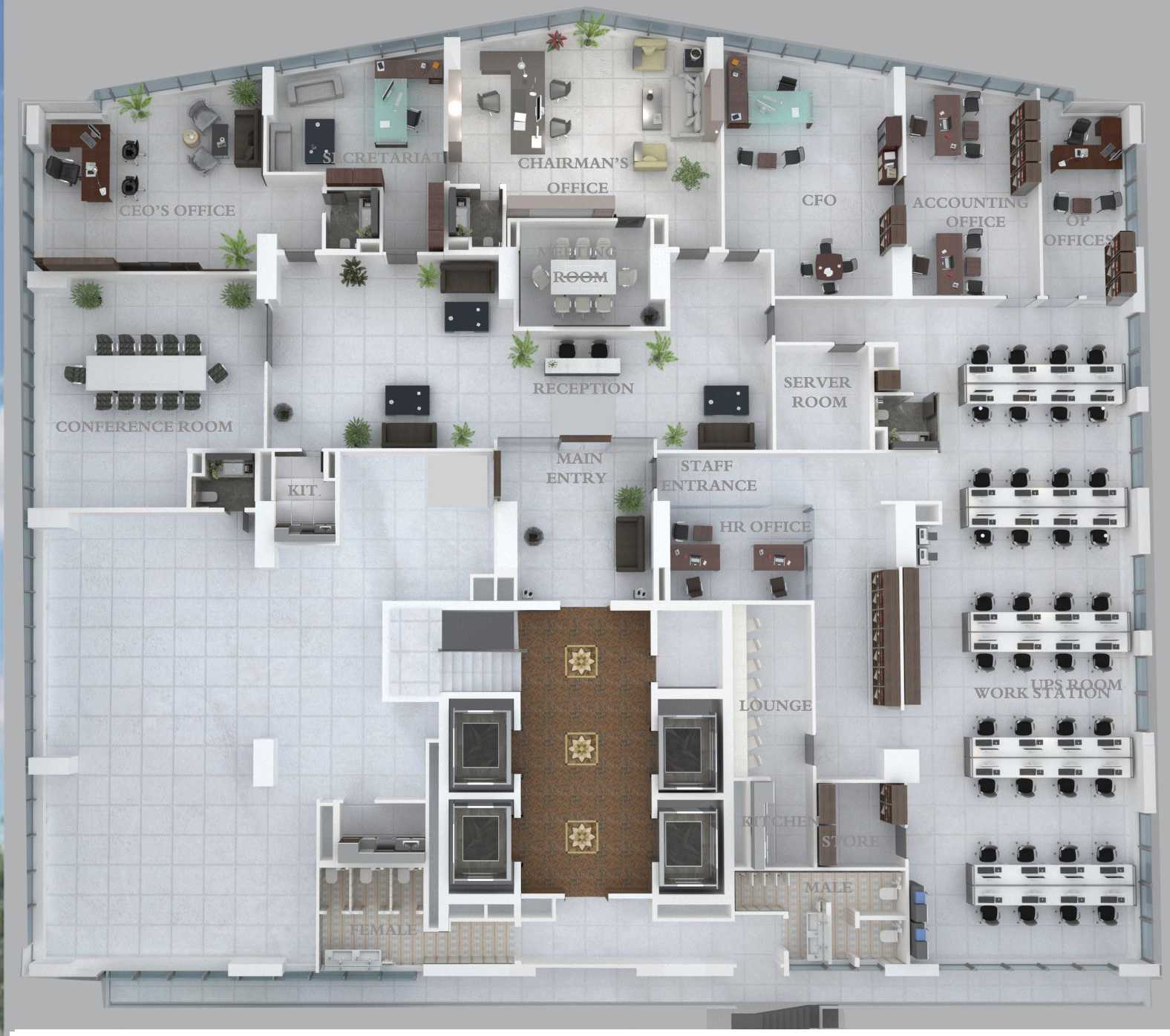 Option 8 (Office 1, 2 & 3)